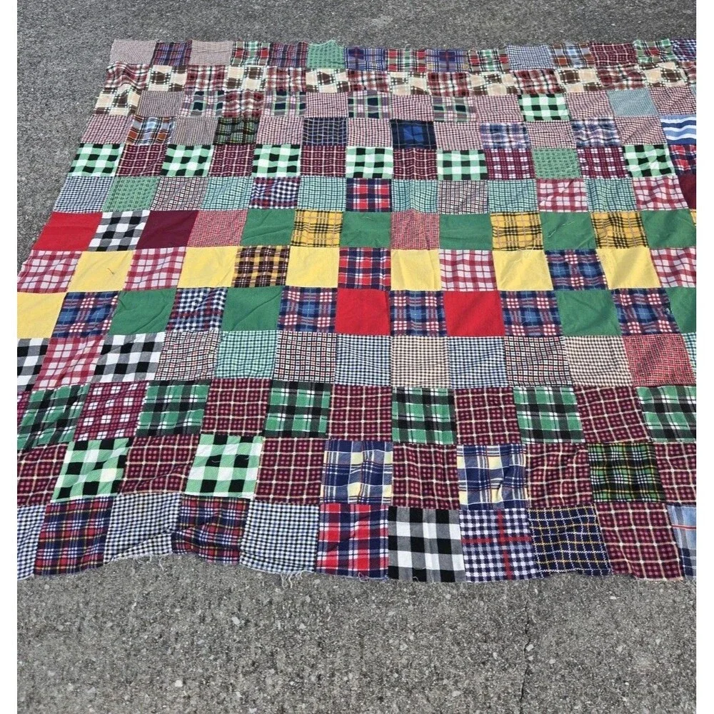 Patch HandquiltedTop 68x79 Inches With Flaws